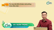 Bài tập Tìm tọa độ điểm thuộc mặt phẳng thỏa điều kiện