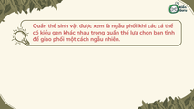 Bài tập Quần thể ngẫu phối (Phần 1)