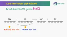 Sự tạo thành liên kết ion