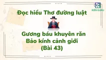 Bảo kính cảnh giới - Bài 43