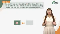 Dạng 1: Tính các thông số của mặt trụ, hình trụ, khối trụ