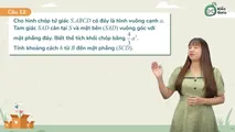 Dạng 7: Sử dụng thể tích tính khoảng cách