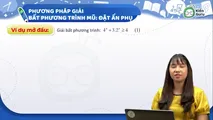 Dạng 4: Phương pháp đặt ẩn phụ