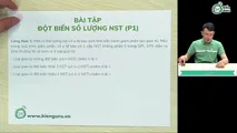 Bài tập giao tử đột biến số lượng NST (phần 1)