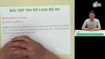 Bài tập tìm số loại bộ ba