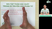 Bài tập về toán xác suất trong di truyền học phân tử