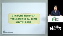 Ứng dụng tích phân trong một số bài toán chuyển động