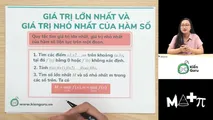 GTLN và GTNN của hàm số (Phần 1)