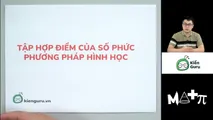 Tập hợp điểm của số phức - Phương pháp hình học