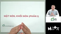 Mặt nón, khối nón (Phần 1)