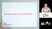 Bài toán thực tế (Phần 1)