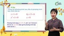 Phương trình bậc nhất một ẩn