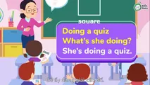 Sentence patterns What’s he doing